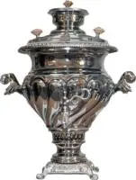 самовар угольный жаровый, 5 л, никелированый, персидский 2003/1