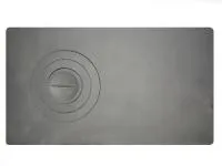 плита чугунная п-1-2 одноконфорочная цельная, 710*410 мм, балезино