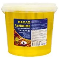 масло для пропитки древесины льняное 1 л 