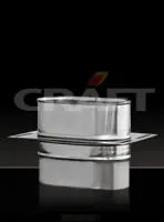 площадка craft монтажная овальная нержавеющая (316/0,8) ф120*240