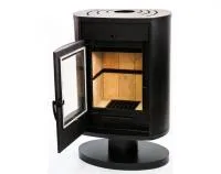 печь-камин сибирь-10 со стеклом стальная