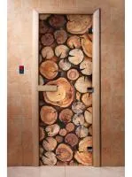 дверь с фотопечатью, арт.а044, 190х70, 8 мм, 3 петли, коробка ольха. банный эксперт