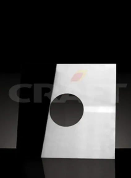 разделка craft потолочная декоративная нерж. (304/0,5 мм), 400*266, с отв. ф350, двухсоставная