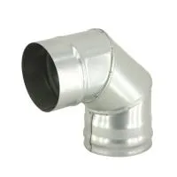 воздуховод сталь-мастер колено угол 90°оцинкованная сталь толщина 0,5 мм ф 150