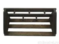 вешалка №4 5-ти крючковая с полочкой, старение ирб