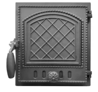 дверца чугунная топочная дтг-8а "онего" 340*370 мм рубцовск окрашенная глухая