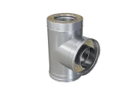 тройник феррум утепленный угол 90° нержавеющий (430/0,8мм)/оцинкованный, ф115/200, по воде