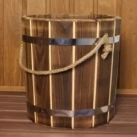 ведро добрыня 10л, с пластмассовой вставкой, банный эксперт