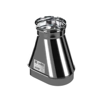 переход craft с овала (п) на круг (м) 0,33м нержавеющий (316/0,8), ф200 120*240