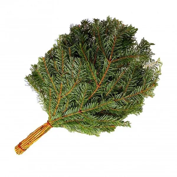 веник пихтовый, без упаковки, огненный камень